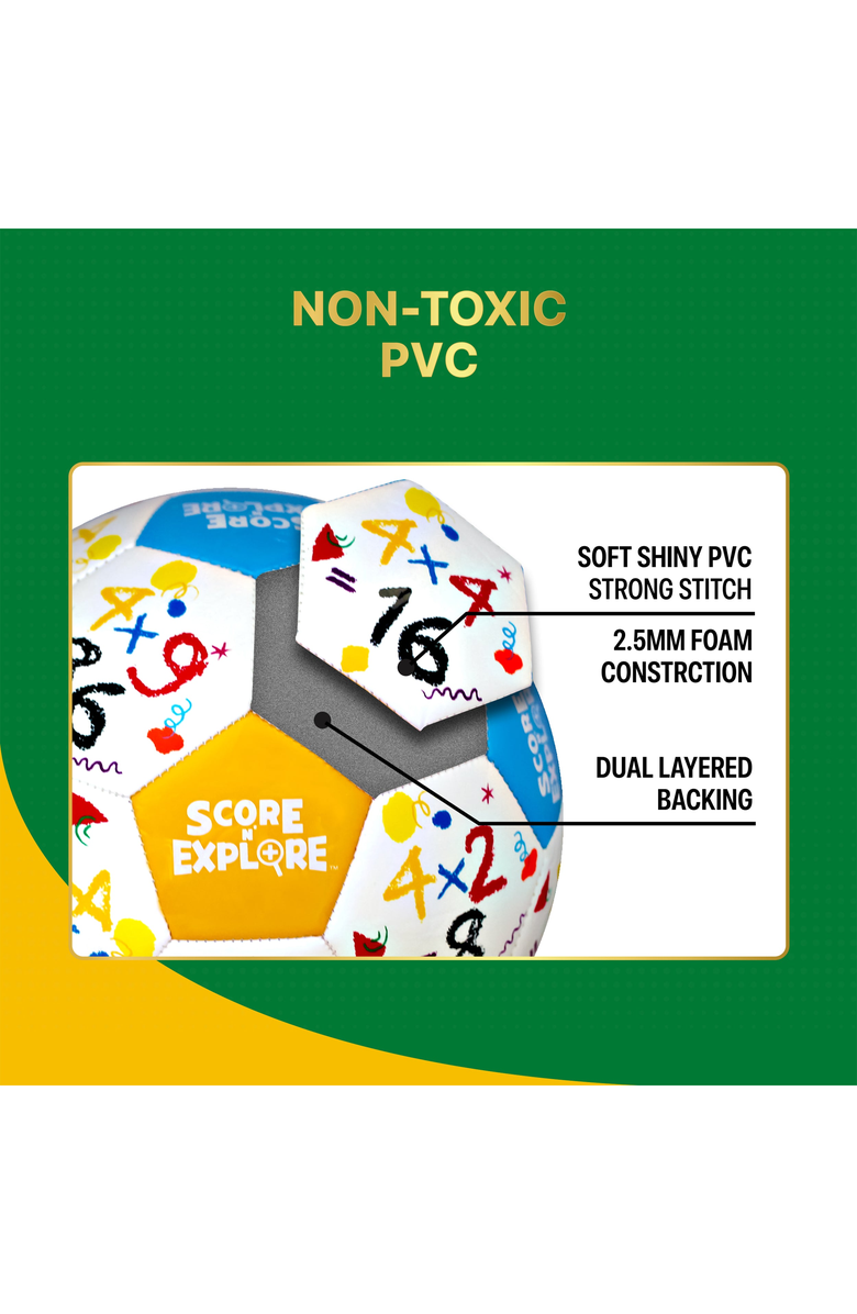 iconsportgroup Multiplication Explorer Soccer Ball, Alternate, color, Multiplication Explorer