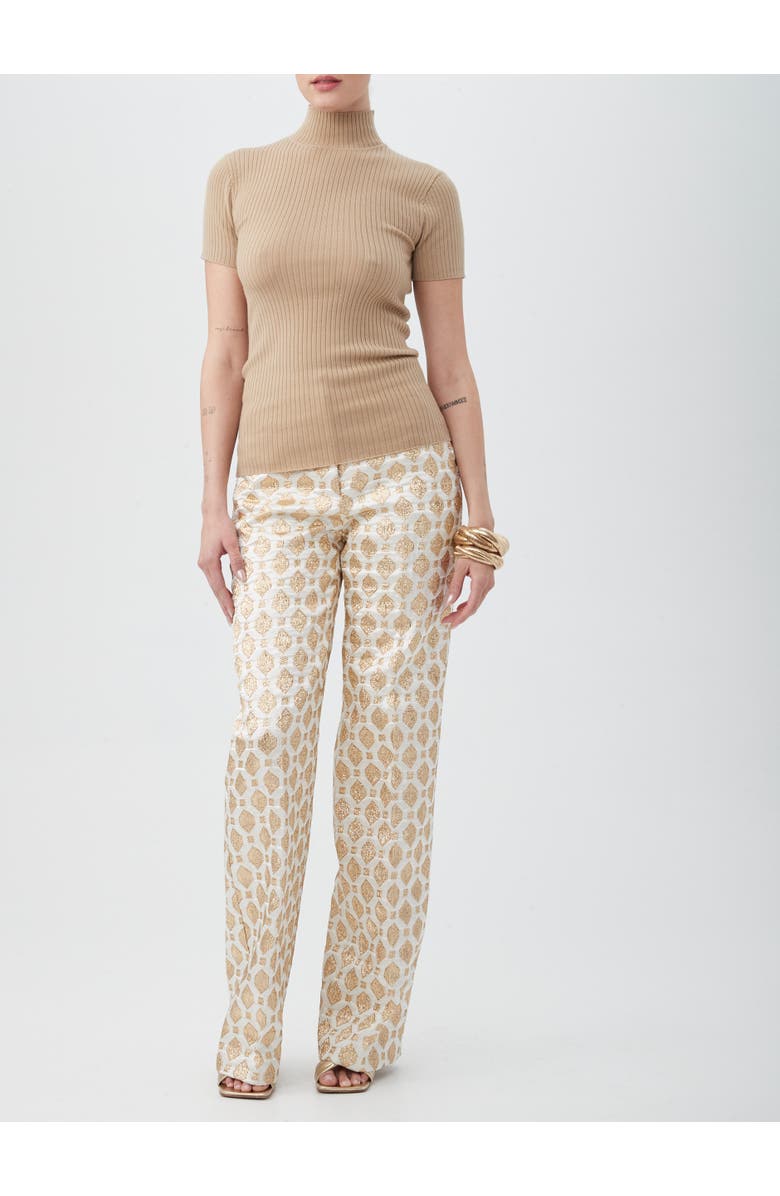 Trina Turk Armeni Mock Neck, Alternate, color, Gold