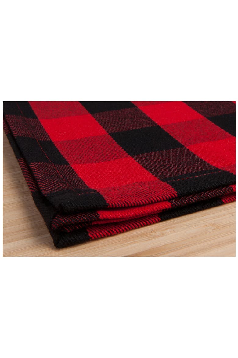 Set of 4 Buffalo Check Napkins, Alternate, color, RED BUFFALO CHECK