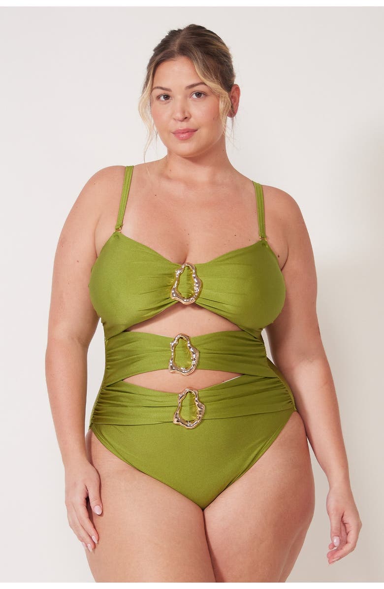 Villa Fresca Sadie One-Piece Swimsuit, Main, color, Kiwi