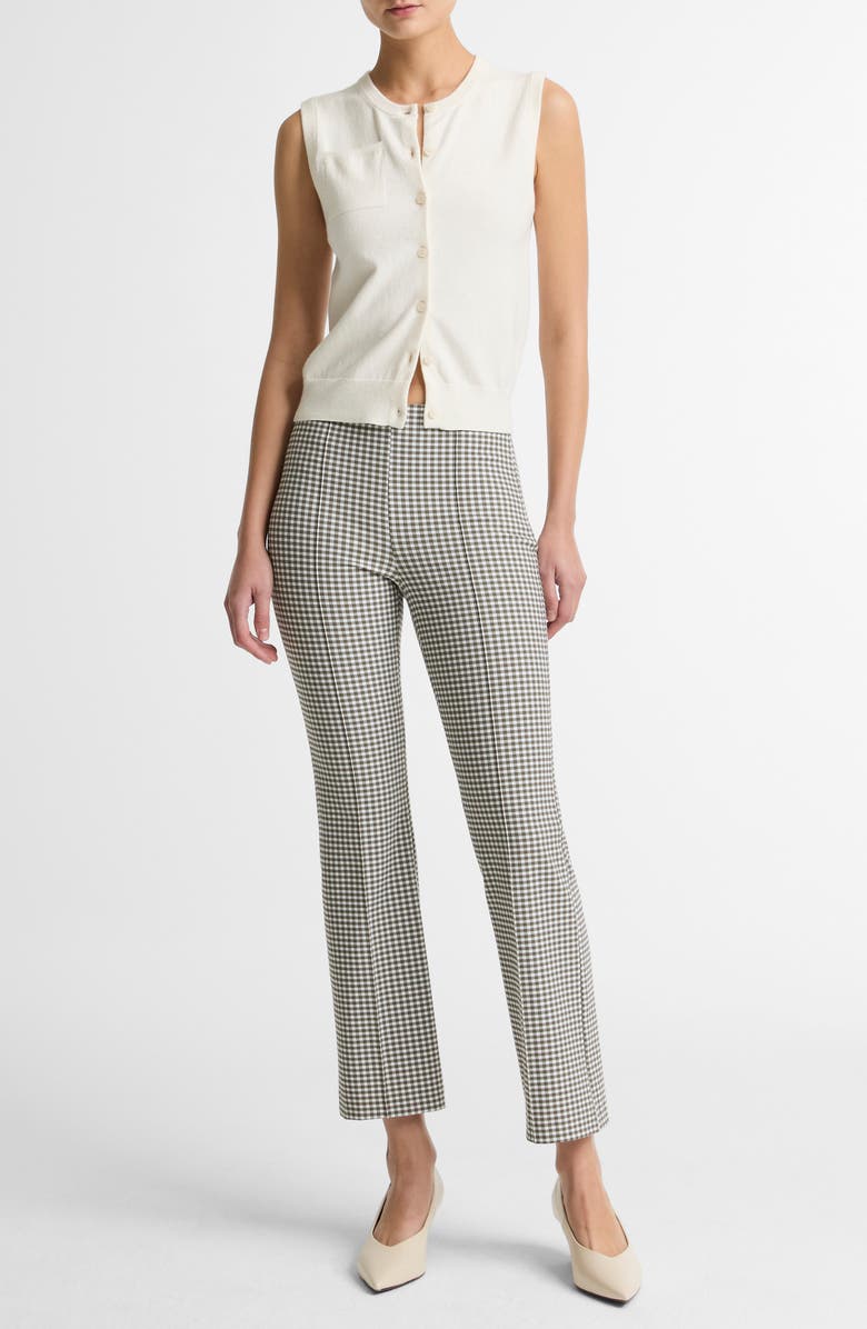 Vince Button Front Sweater Vest, Alternate, color, Off White