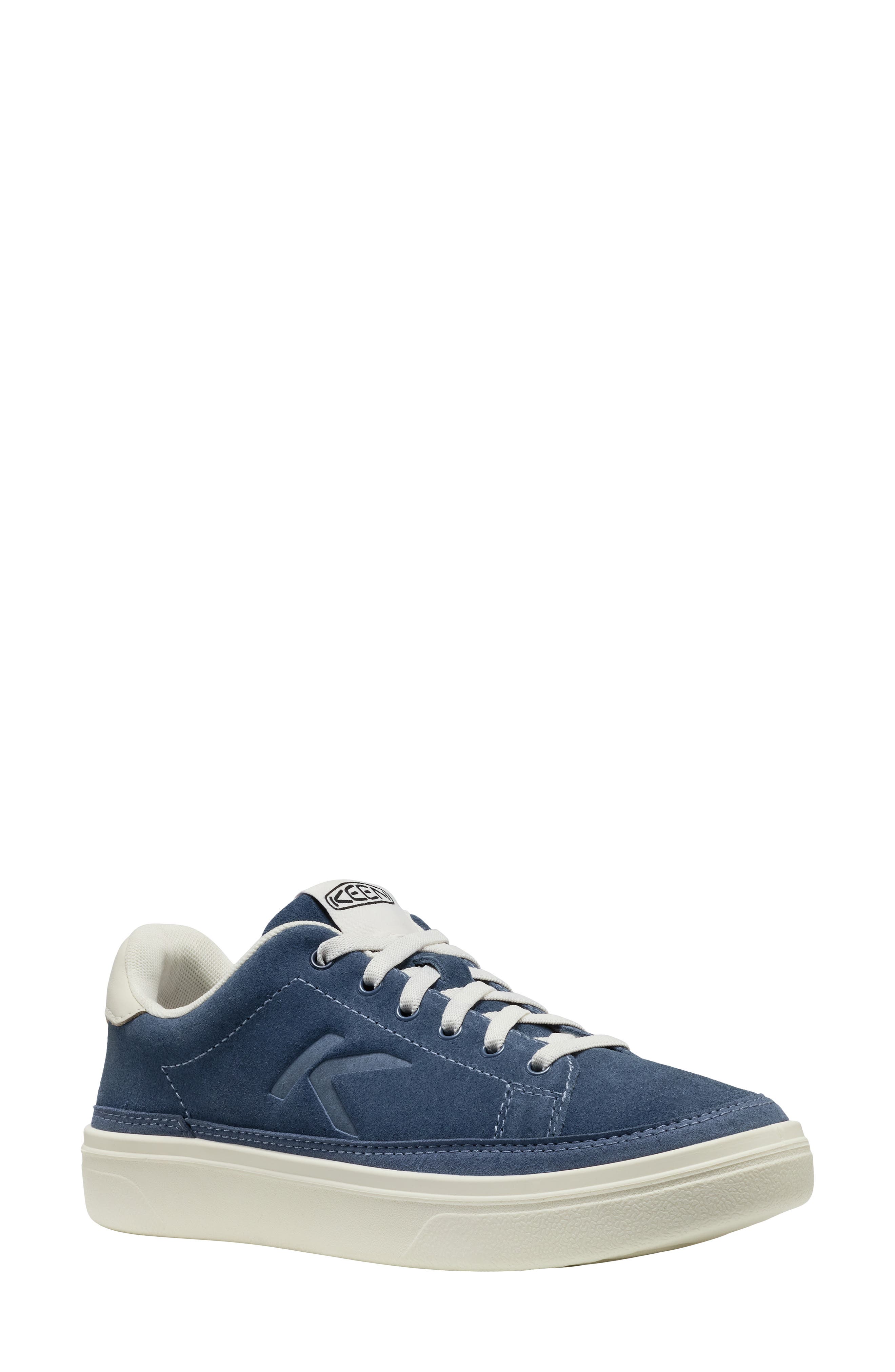 KM1 Leather Court Sneaker, Main, color, VINTAGE INDIGO/ BIRCH
