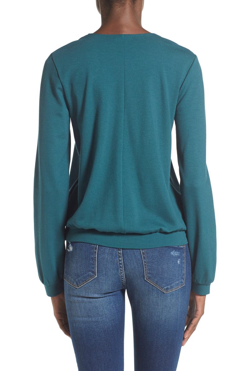 Leith Long Sleeve Surplice Top, Alternate, color, 