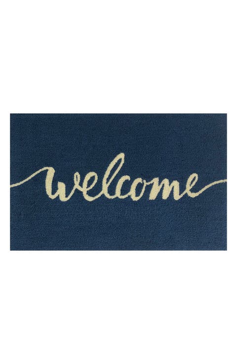 Welcome Script Indoor/Outdoor Doormat