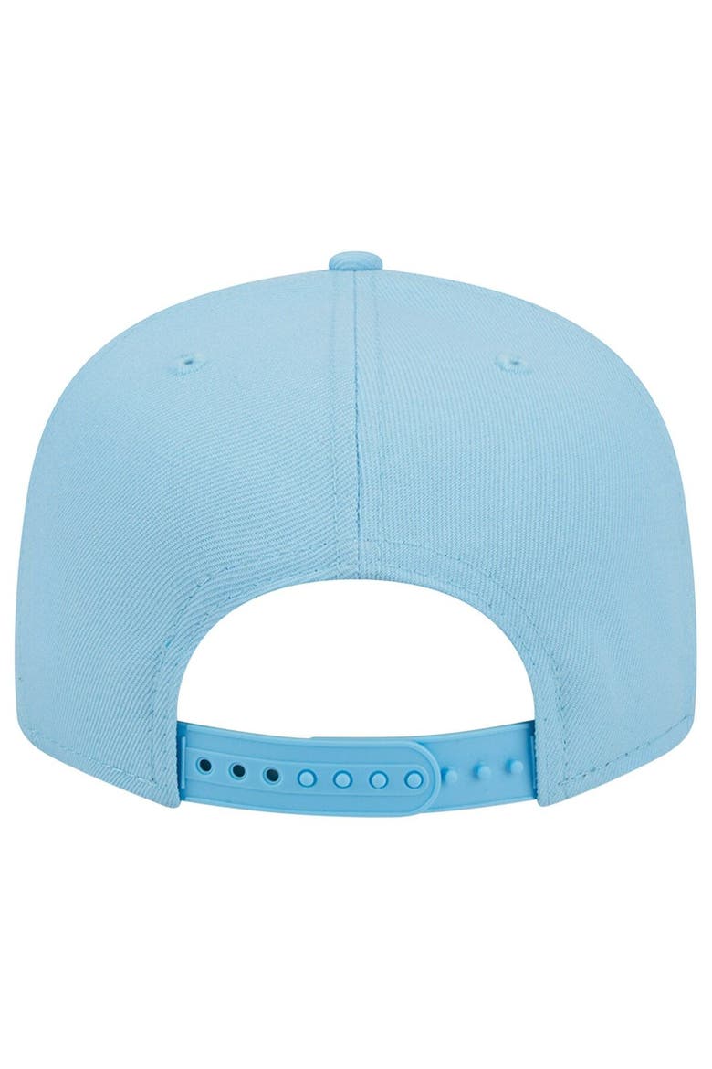Men's New Era Light Blue Los Angeles Rams Color Pack Brights 9FIFTY Snapback Hat, Alternate, color, Light Blue