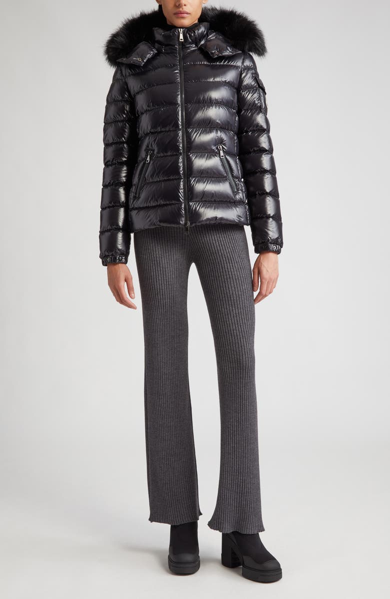 Moncler Badyf Hooded Down Jacket, Alternate, color, Black