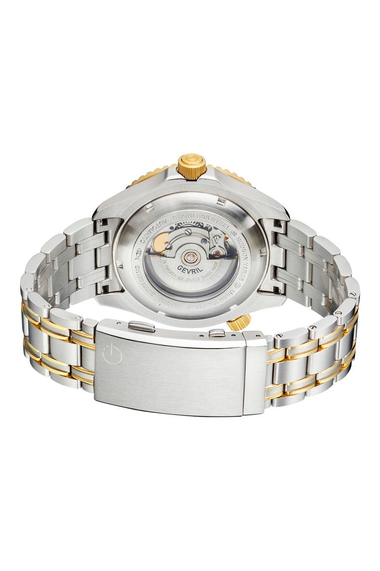 Men's Hudson Yards Two-Tone Bracelet Watch, 43mm, Alternate, color, TWO TONED SS IPYG