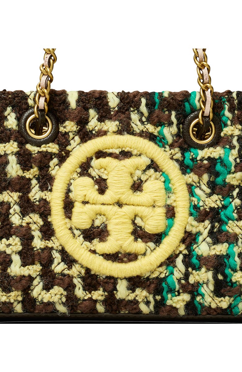 Tory Burch Mini Fleming Tweed Tote, Alternate, color,