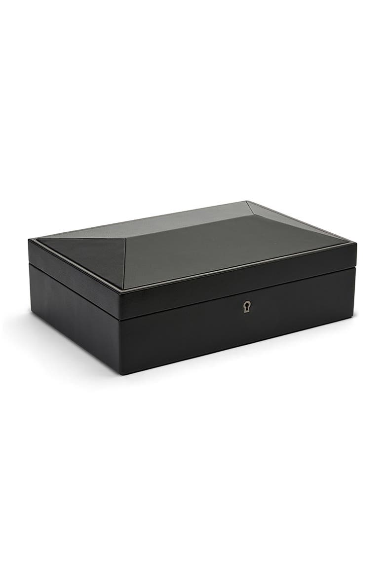 British Racing 10 Piece Watch Box, Alternate, color, Black