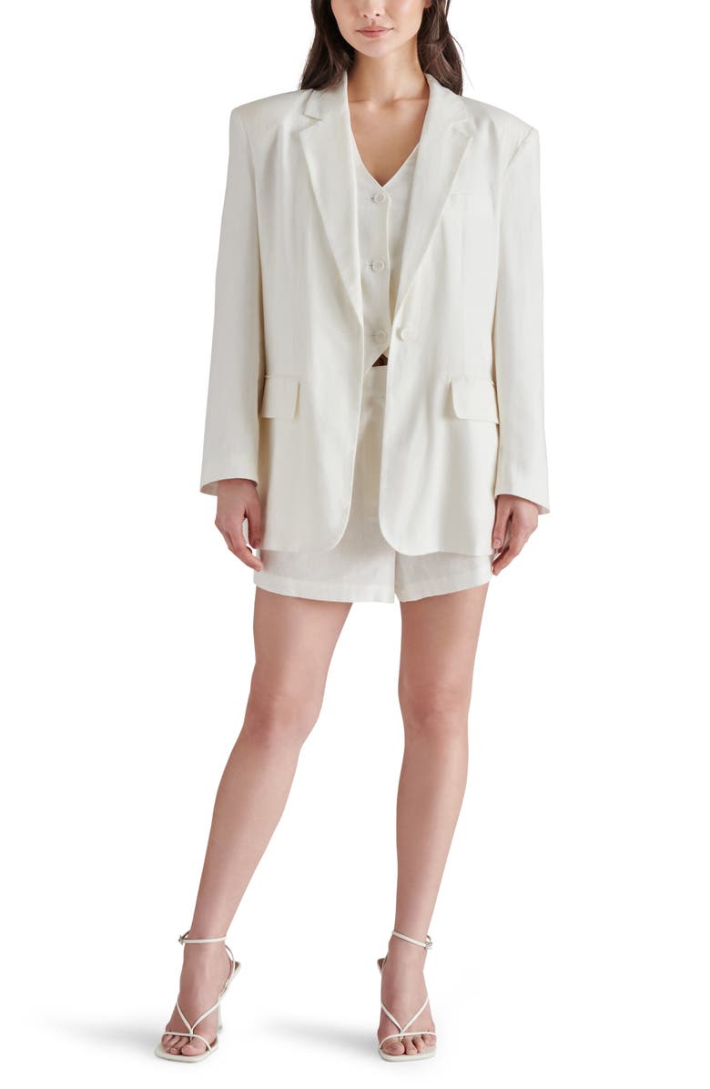 Steve Madden Selene Linen Blend Vest, Alternate, color, 