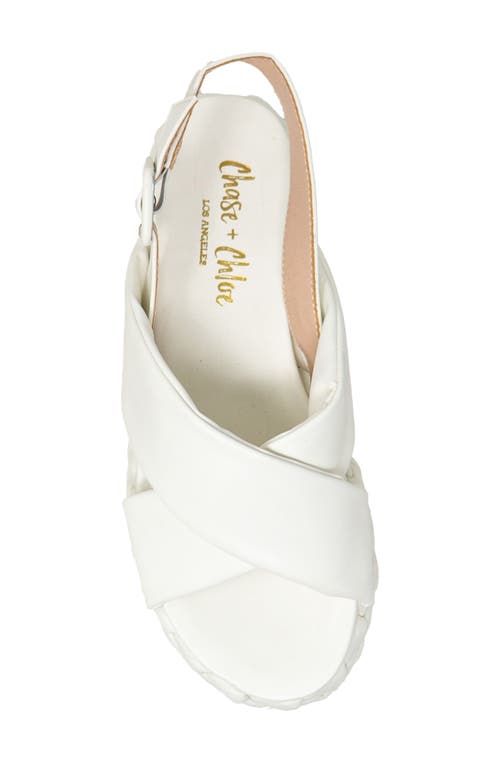 Chase & Chloe Chase And Chloe Slingback Platform Sandal