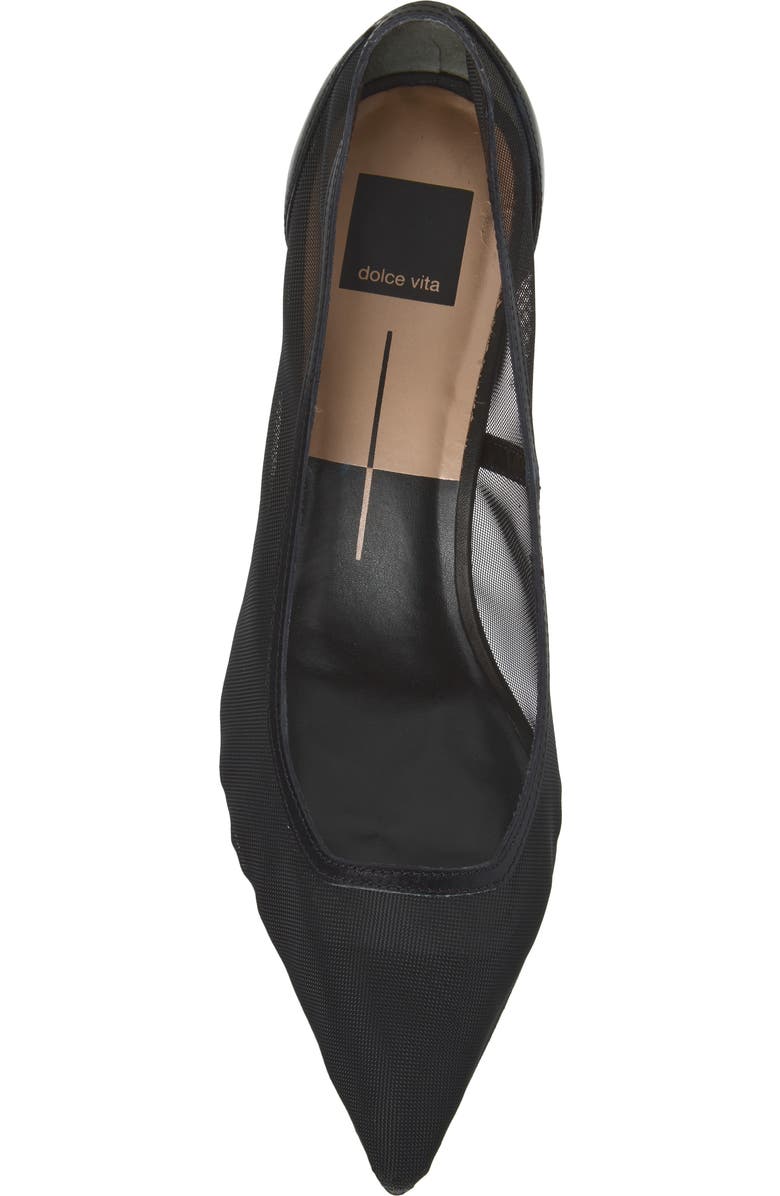 Dolce Vita Malory Pointed Toe Pump, Alternate, color, Onyx Mesh
