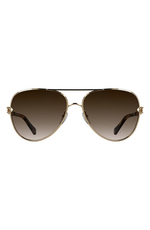 Korinne 61mm Gradient Aviator Sunglasses