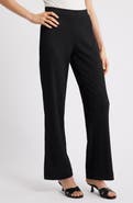 AK ANNE KLEIN Textured Pull-On Wide Leg Trousers