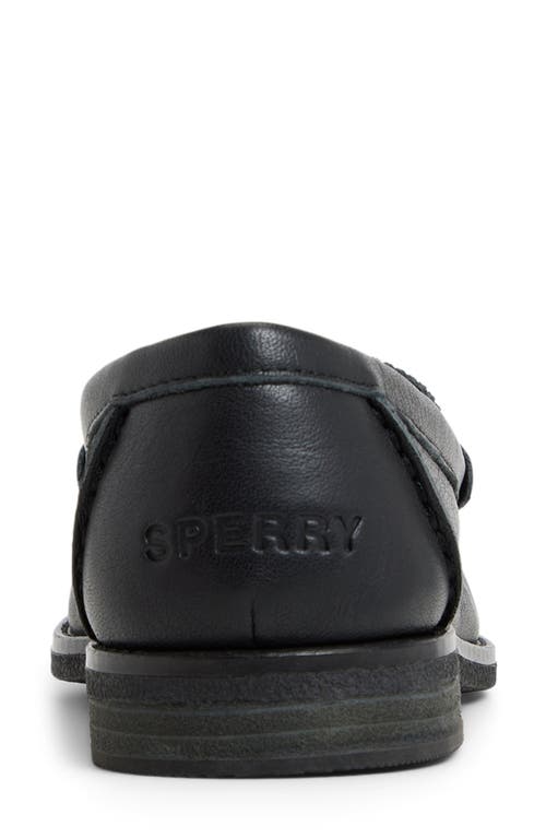 Sperry Seaport Penny Loafer In Black