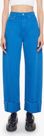   JEANS★BASKET CUP MID LACEUP AUTHENTIC MOTHER The Half Pipe Frayed Cuffed Barrel Leg Jeans | Nordstrom