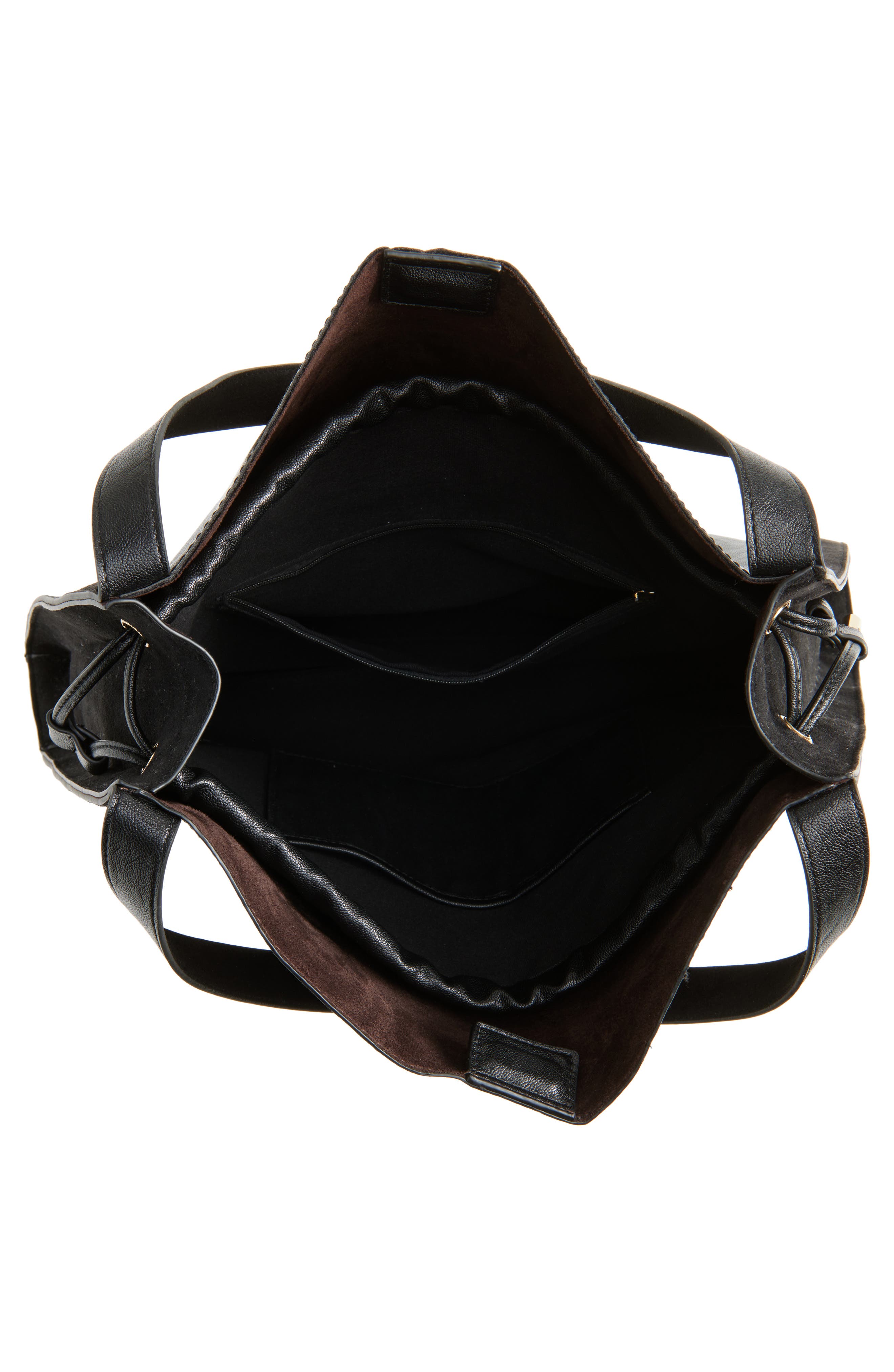 Dolce Vita Fallon Faux Leather Shoulder Bag, Alternate, color, Black