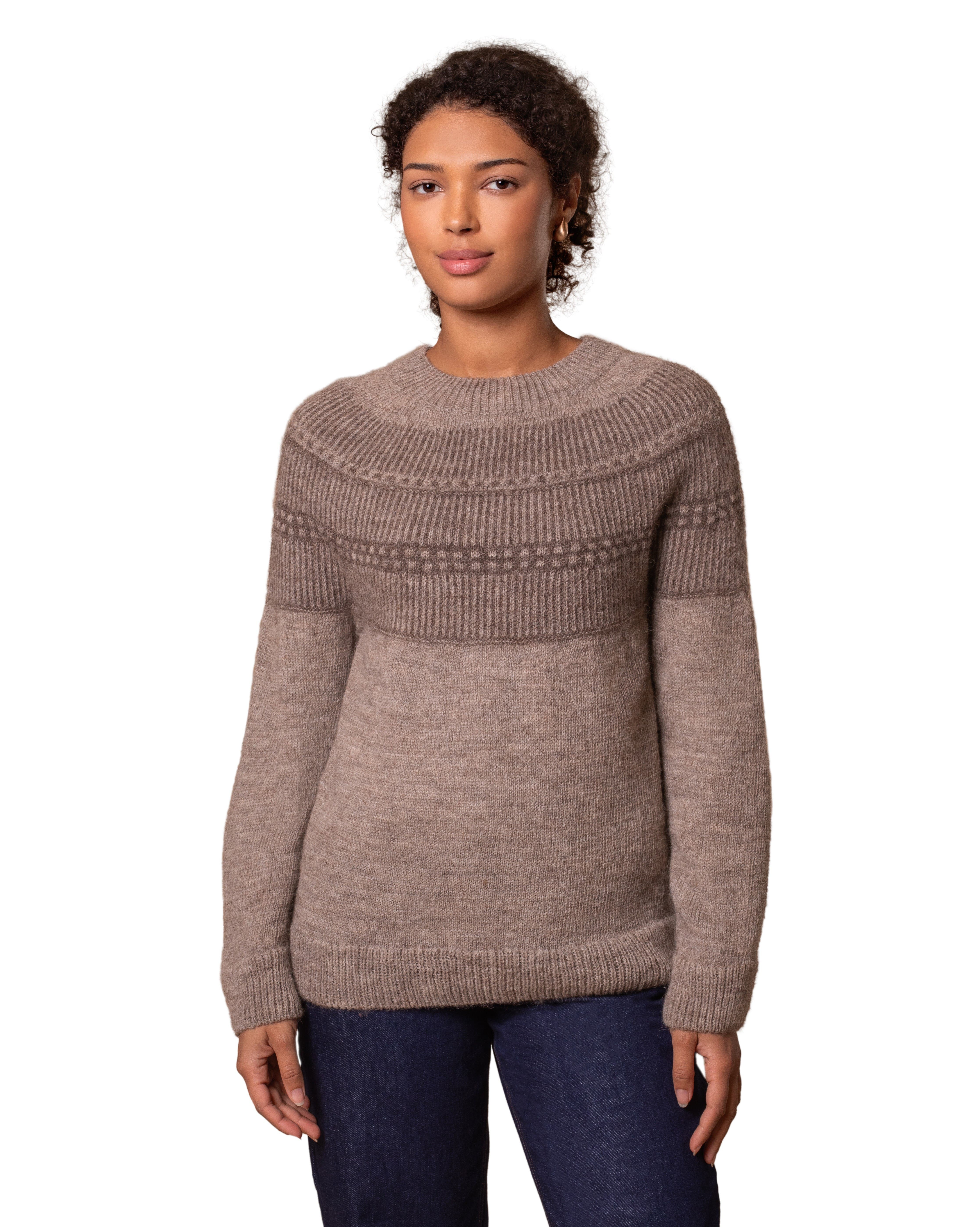 British Wool Yoke Pattern Sweater
