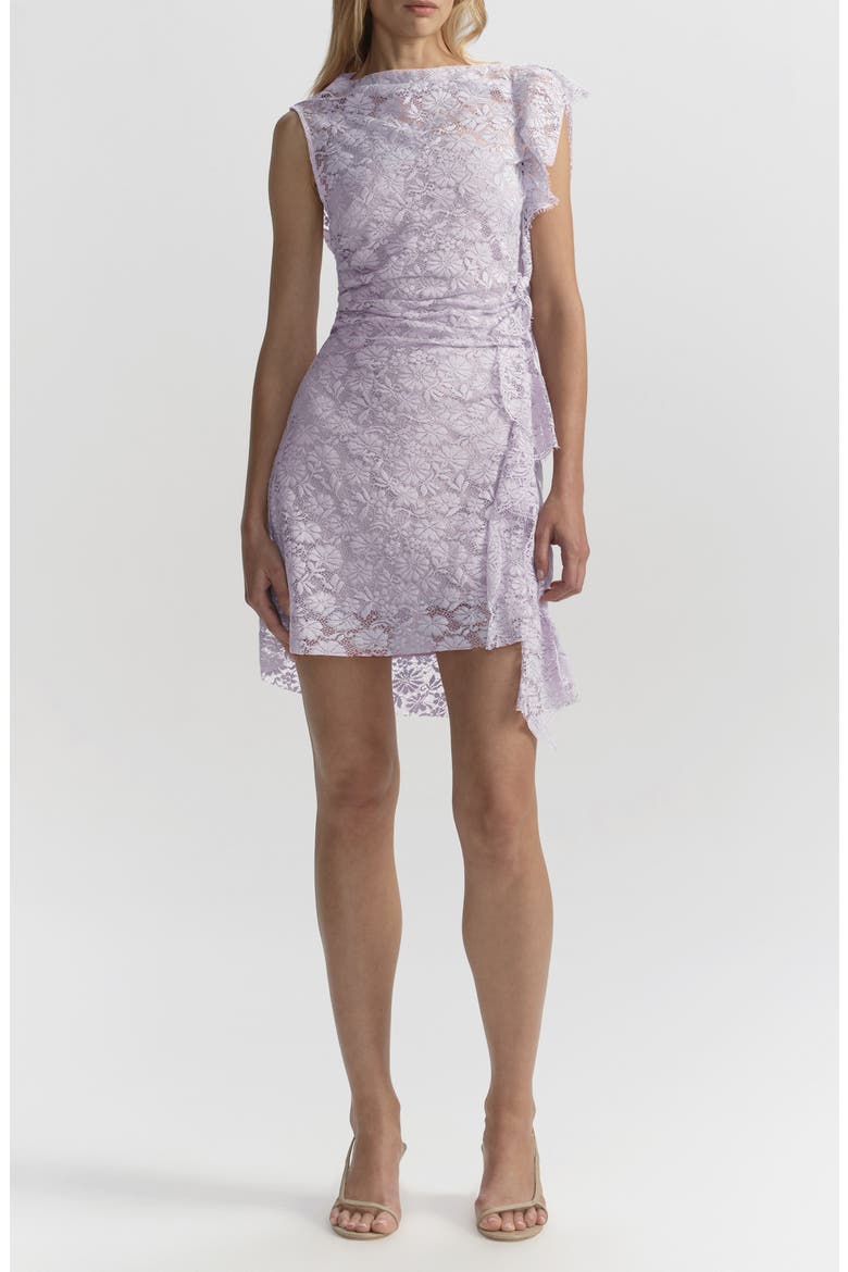 Astra Lace Minidress, Main, color, LILAC
