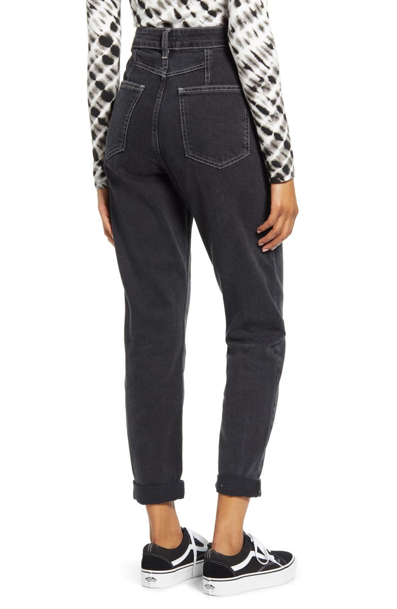 BDG Urban Outfitters Acid Wash High Waist Nonstretch Mom Jeans, Alternate, color, 