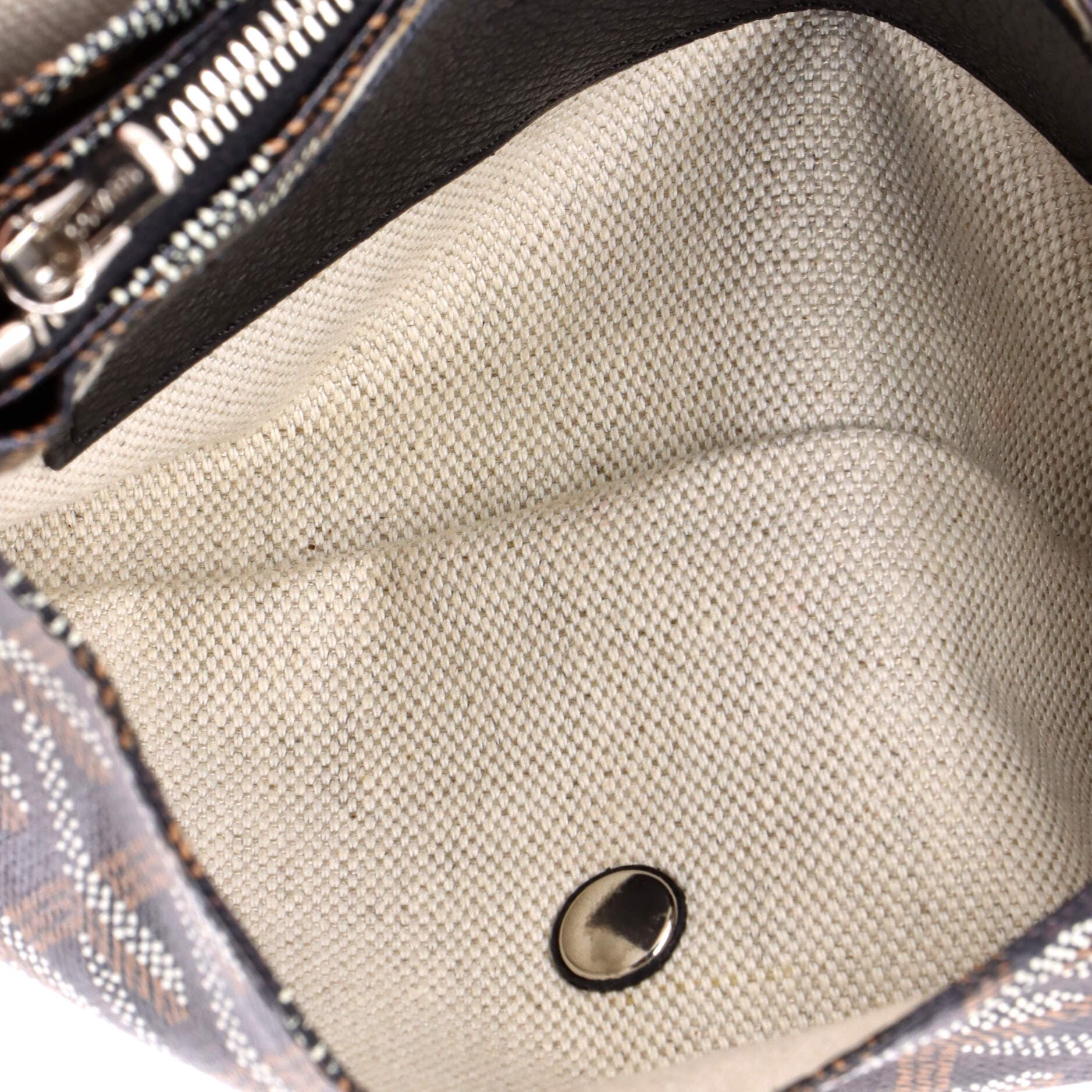 Pre-Owned Goyard Plumet Clutch Wallet Coated Canvas, Alternate, color, Black