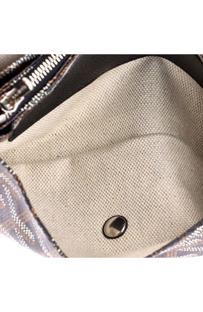 Pre-Owned Goyard Plumet Clutch Wallet Coated Canvas, Alternate, color, Black