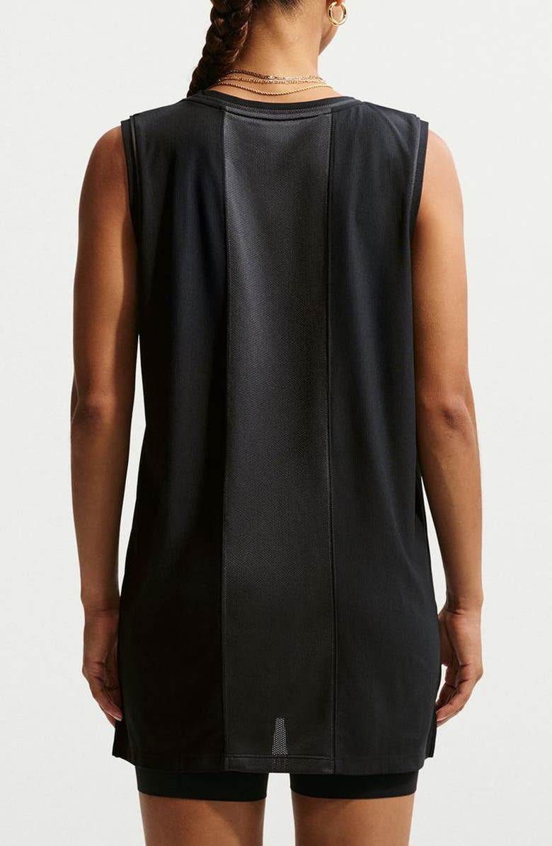 Nike Mesh Stretch Cotton Basketball Jersey, Alternate, color, Black/ Anthracite/ Black/ Sail