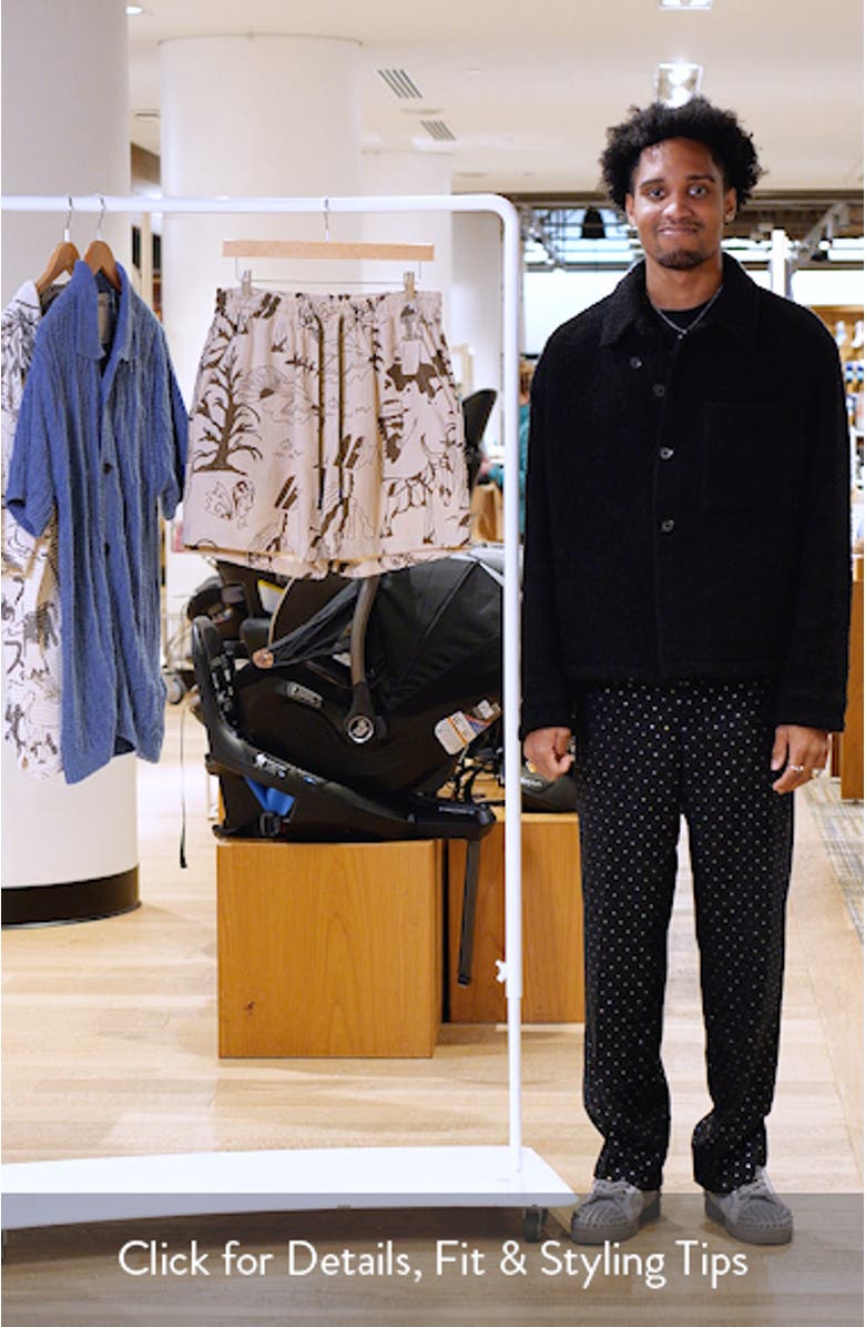 Poplan Porto Linen Drawstring Shorts, sales video thumbnail