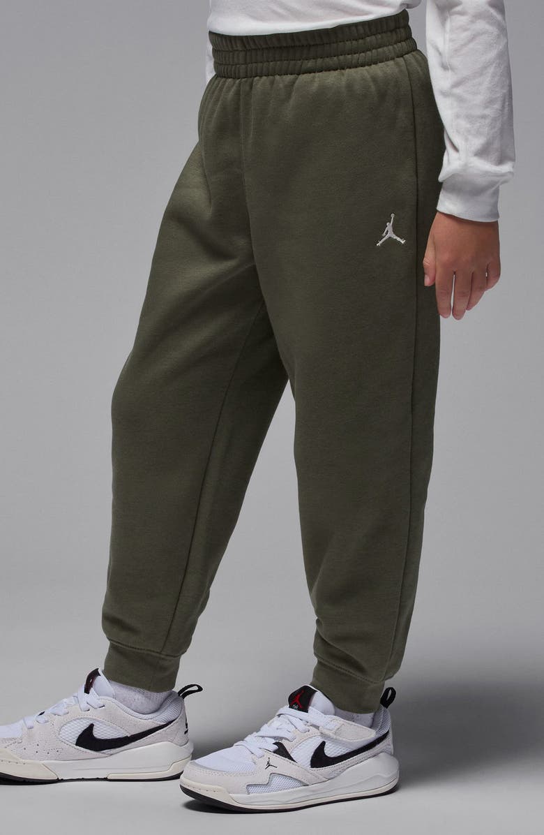 Jordan Kid' MJ MVP Fleece Hoodie & Joggers Set, Alternate, color, Medium Olive