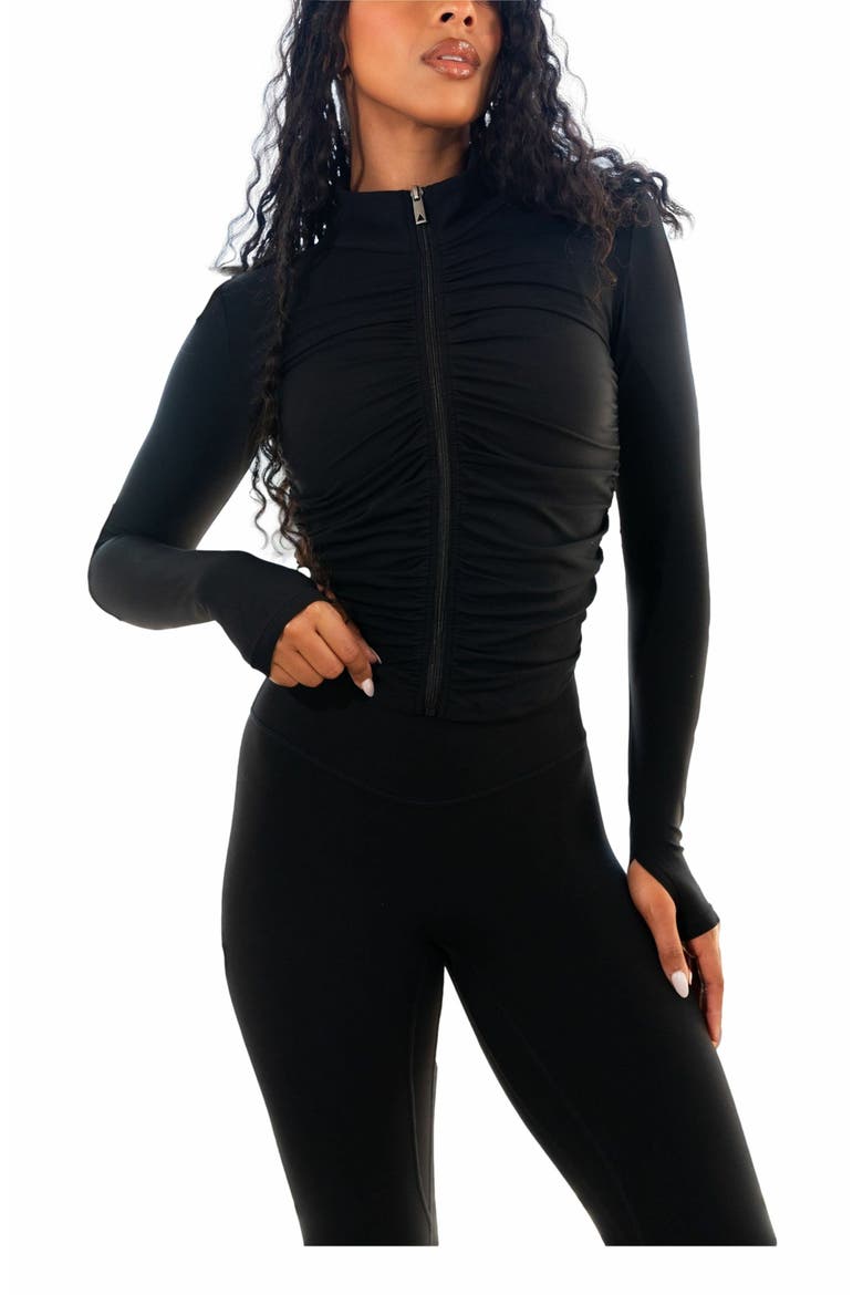 Cloud II Gather Jacket, Alternate, color, Midnight