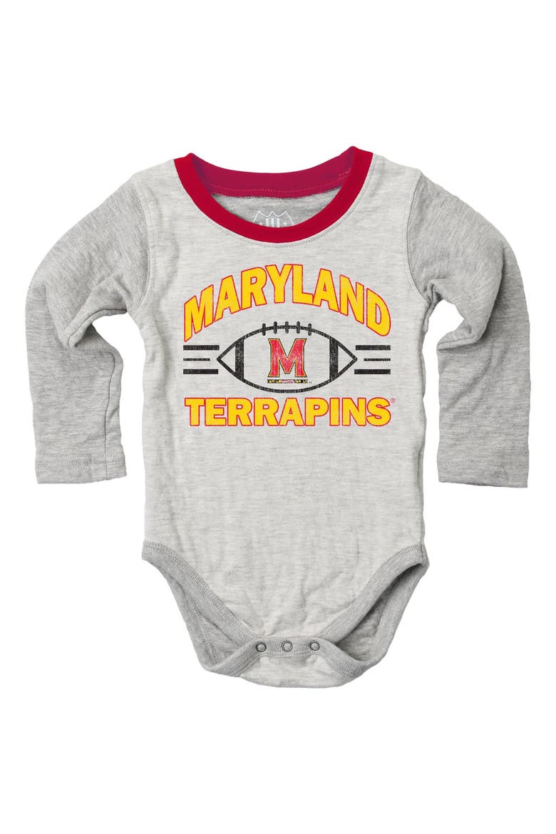 Infant Wes & Willy  Heather Gray Maryland Terrapins Jie Jie Hopper Set, Main, color, Heather Gray