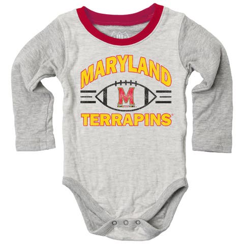 Infant Wes & Willy  Heather Gray Maryland Terrapins Jie Jie Hopper Set
