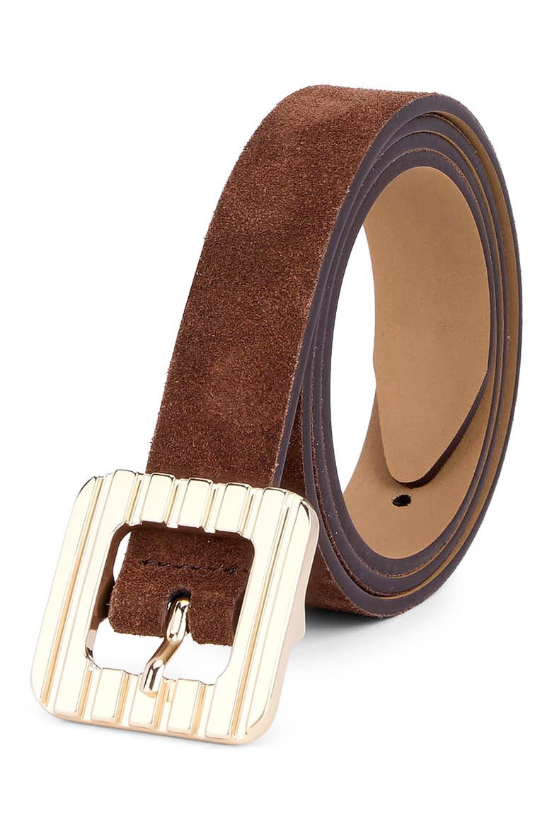 Suede Belt, Alternate, color, WARM TRUFFLE