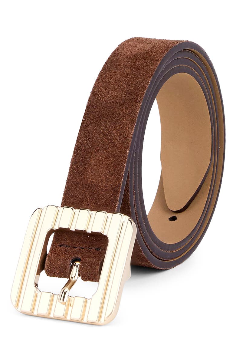 Ettika Suede Belt, Alternate, color, Warm Truffle