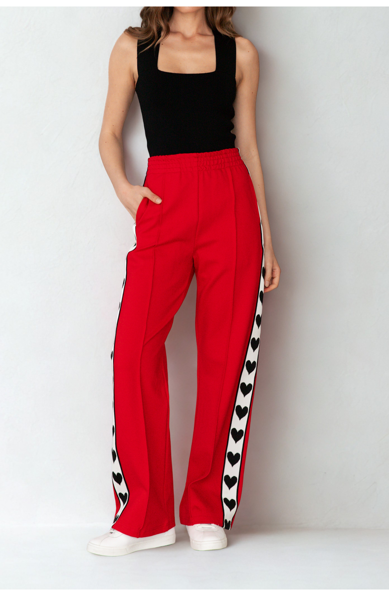 Ebby & I I Love You Pant, Main, color, Red