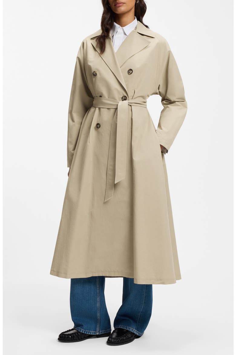 Calili Belted Water Repellent Cotton Blend Trench Coat, Main, color, TRENCH COAT