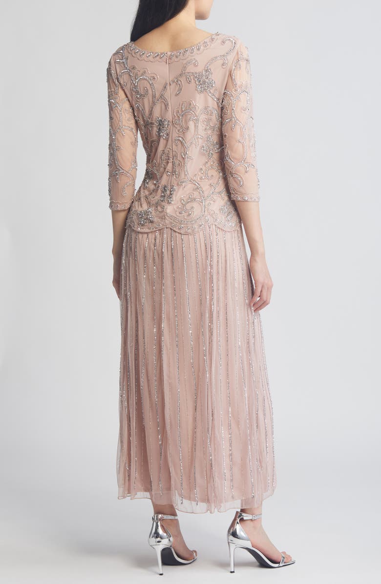 Pisarro Nights Beaded Chiffon Gown, Alternate, color, Lilac 531