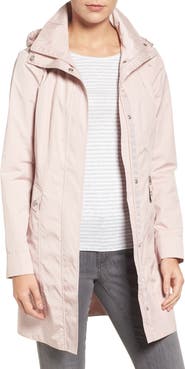 Cole Haan Signature Back Bow Packable Hooded Raincoat