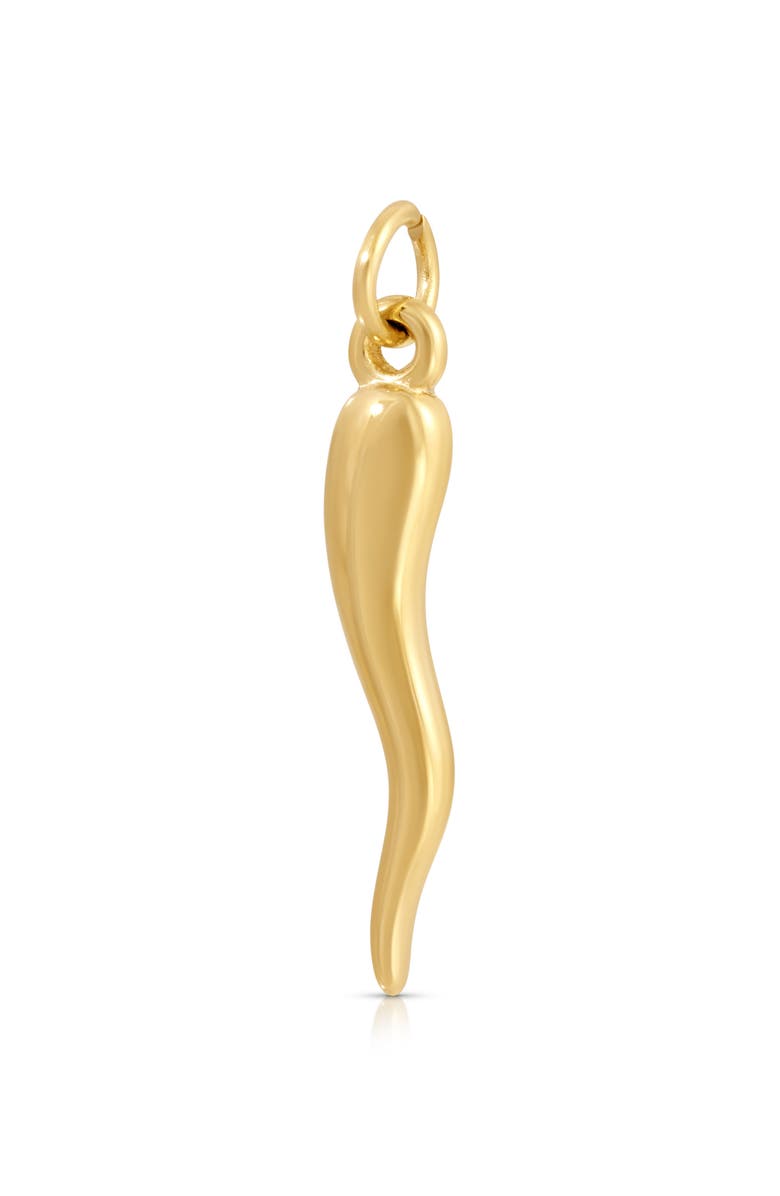 KOZAKH Italian Horn Charm, Main, color, Gold