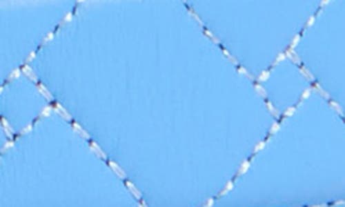 Kurt Geiger London Quilted Leather Belt In Blue