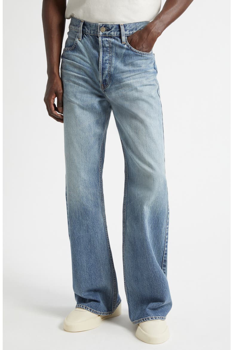 70s 5 Pocket Relaxed Bootcut Jeans, Main, color, MEDIUM INDIGO