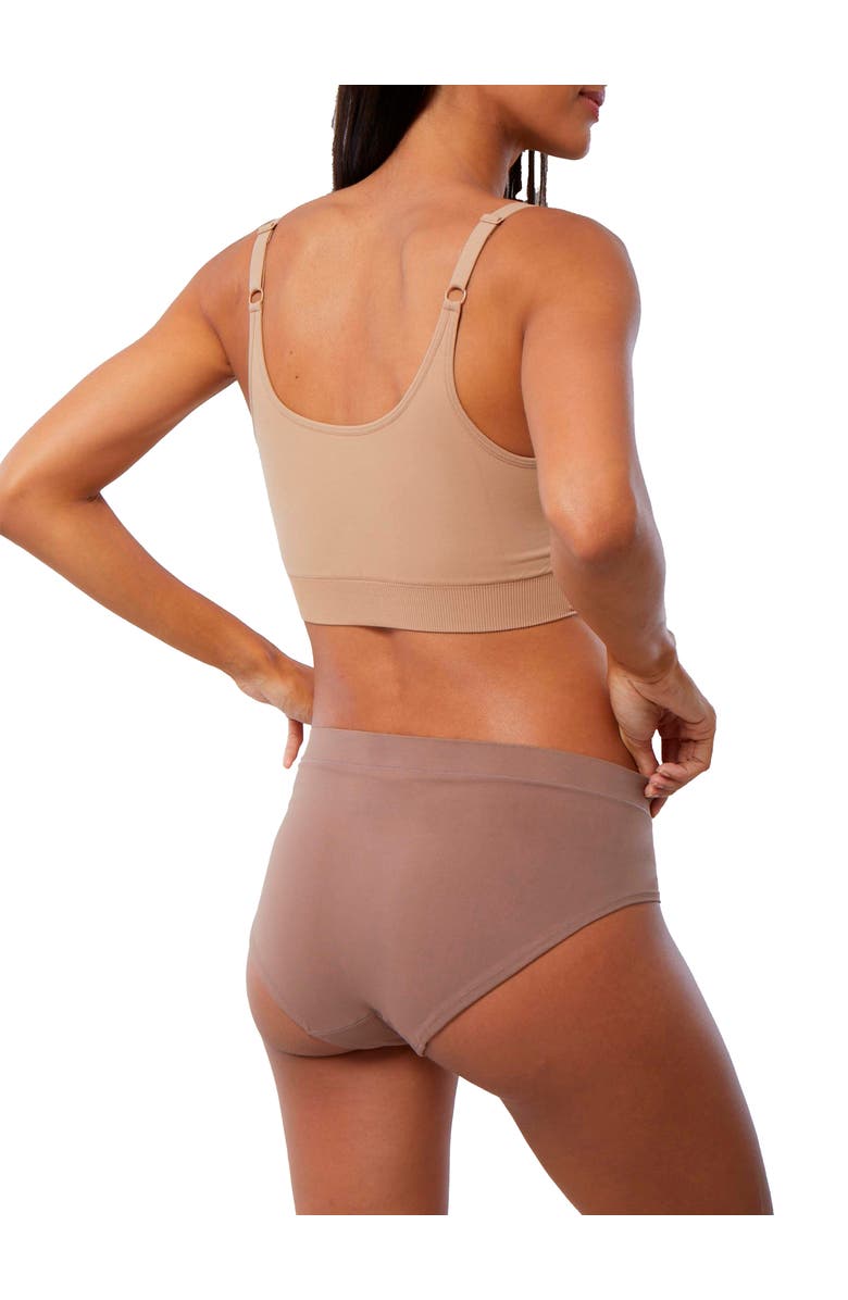 Ingrid & Isabel Cooling Seamless Maternity Underwear, 3-Pack, Alternate, color, Deep Taupe