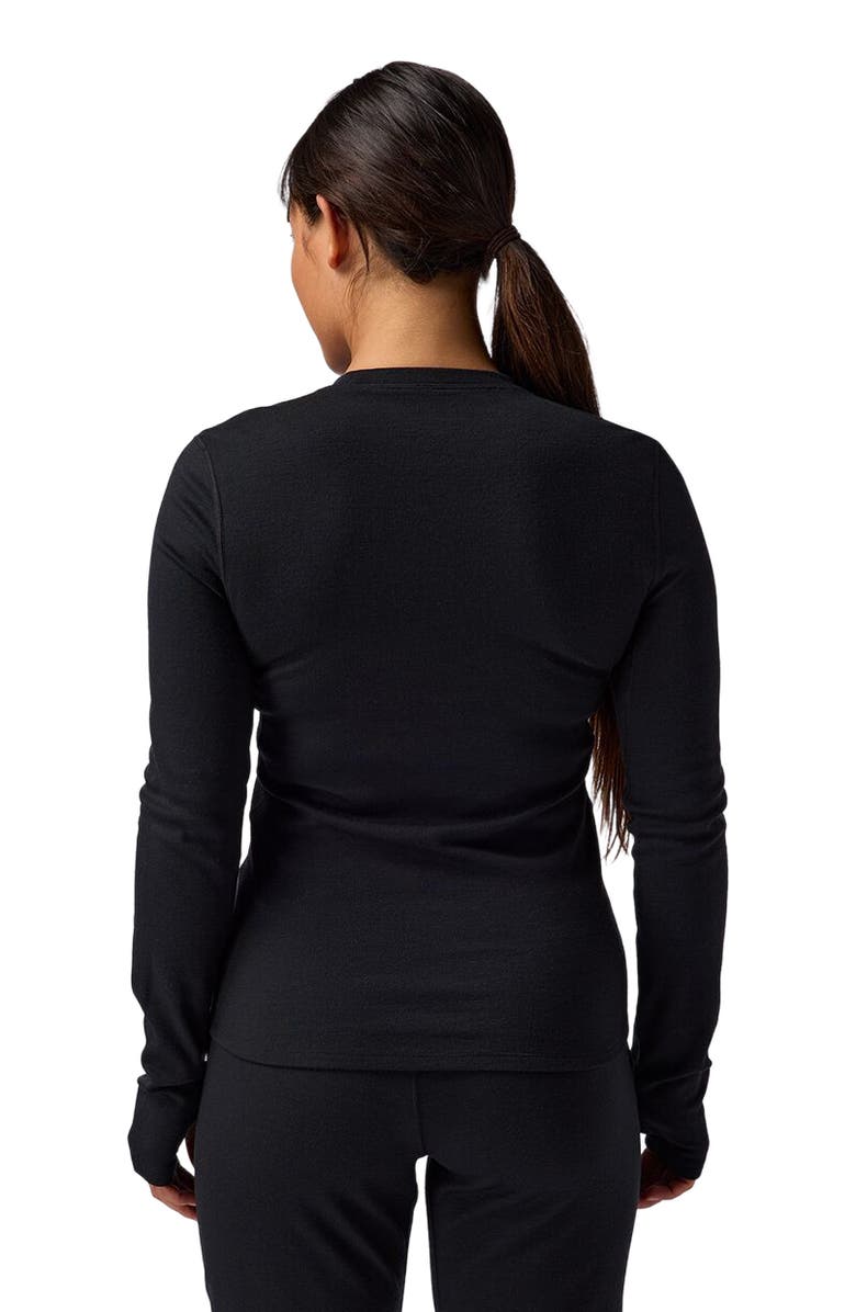 Backcountry Cedars Rws Merino Mid-Wt Baselayer Crew Top - Women's, Alternate, color, Black