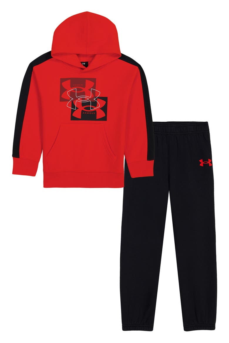 Kids' Rival Hoodie Set, Main, color, ANTHEM RED
