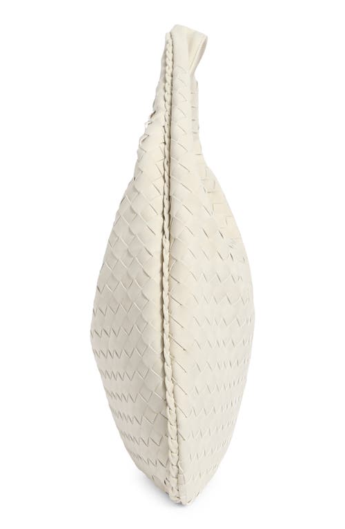Urban Expressions Handbags Woven Faux Suede Shoulder Bag In White