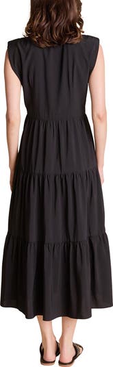 Endless Rose Pintuck Detail Tiered Midi Dress | Nordstrom