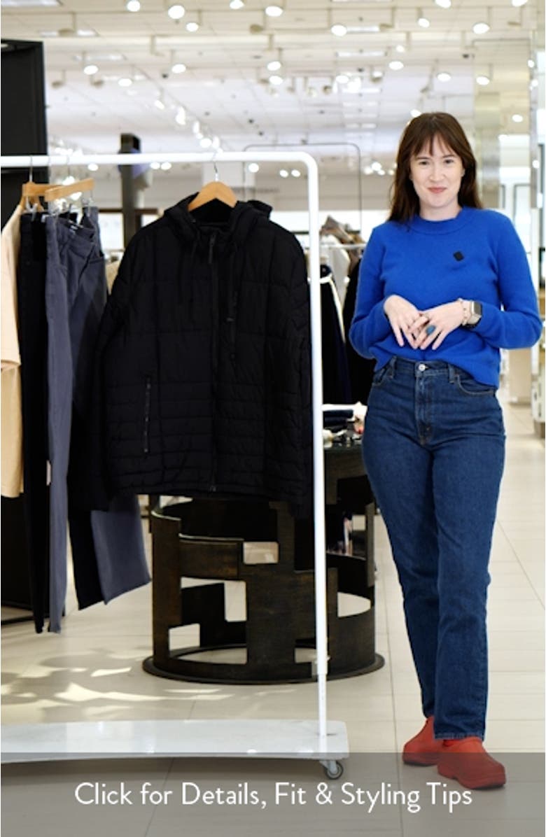 Mixed Quilting Hooded Jacket, sales video thumbnail