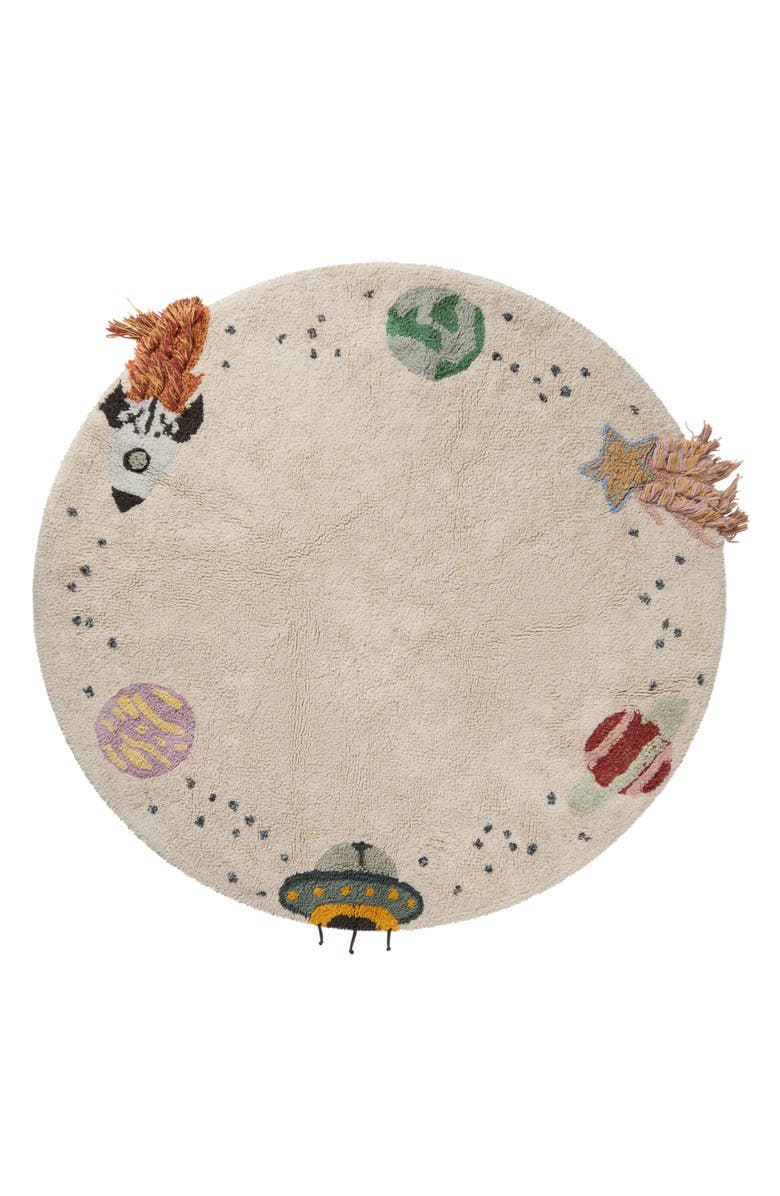 Lorena Canals Interstellar Cotton Blend Washable Rug, Main, color, Natural