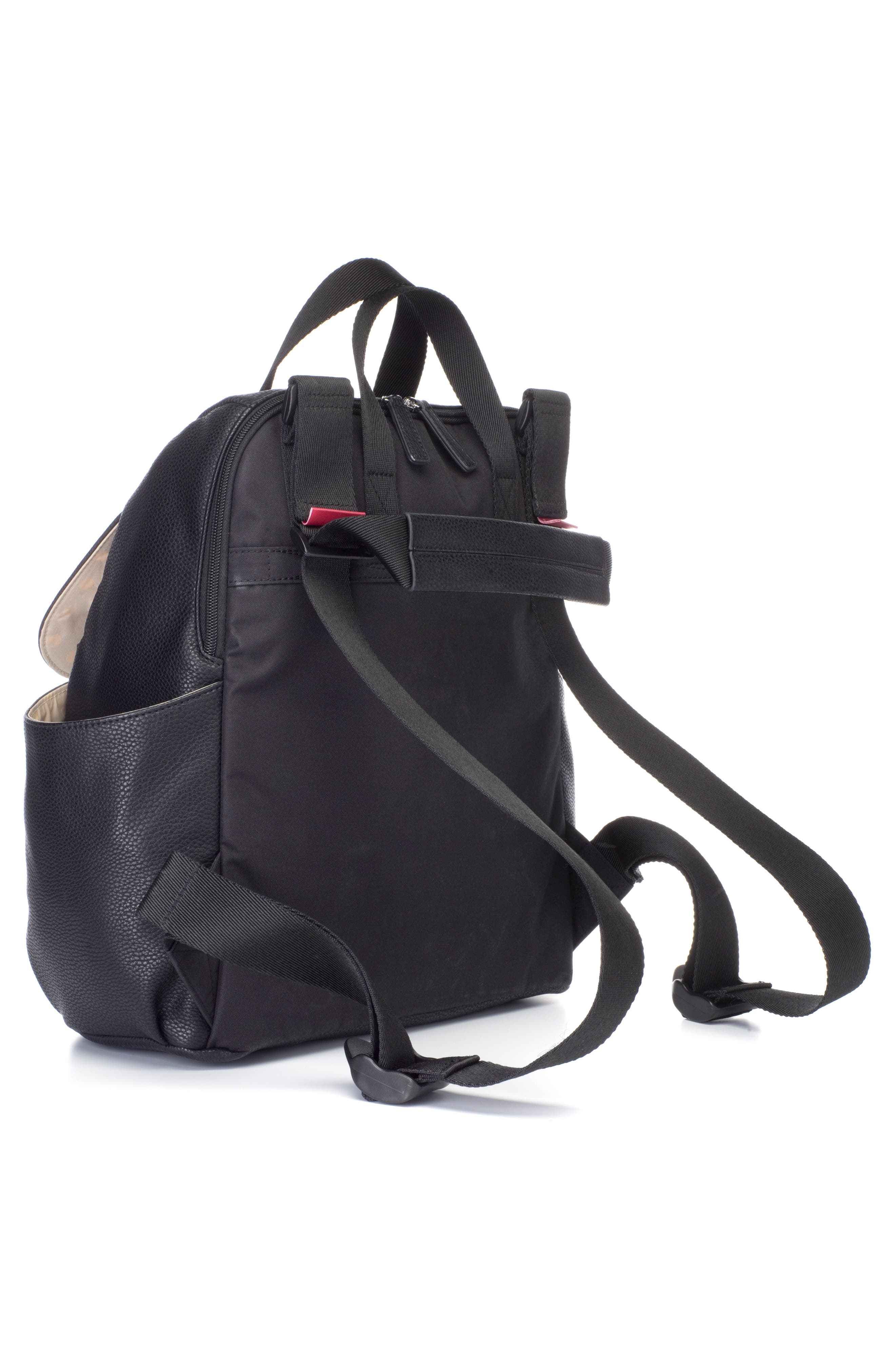 Babymel Robyn Convertible Faux Leather Diaper Backpack, Alternate, color, 