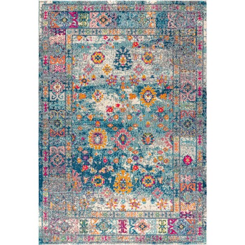 Bohemian FLAIR Boho Vintage Medallion Area Rug